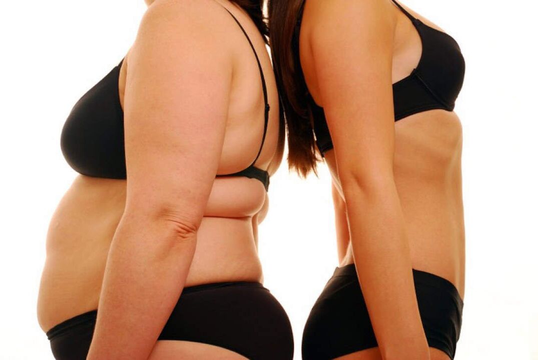 pirms un pēc svara zaudēšanas